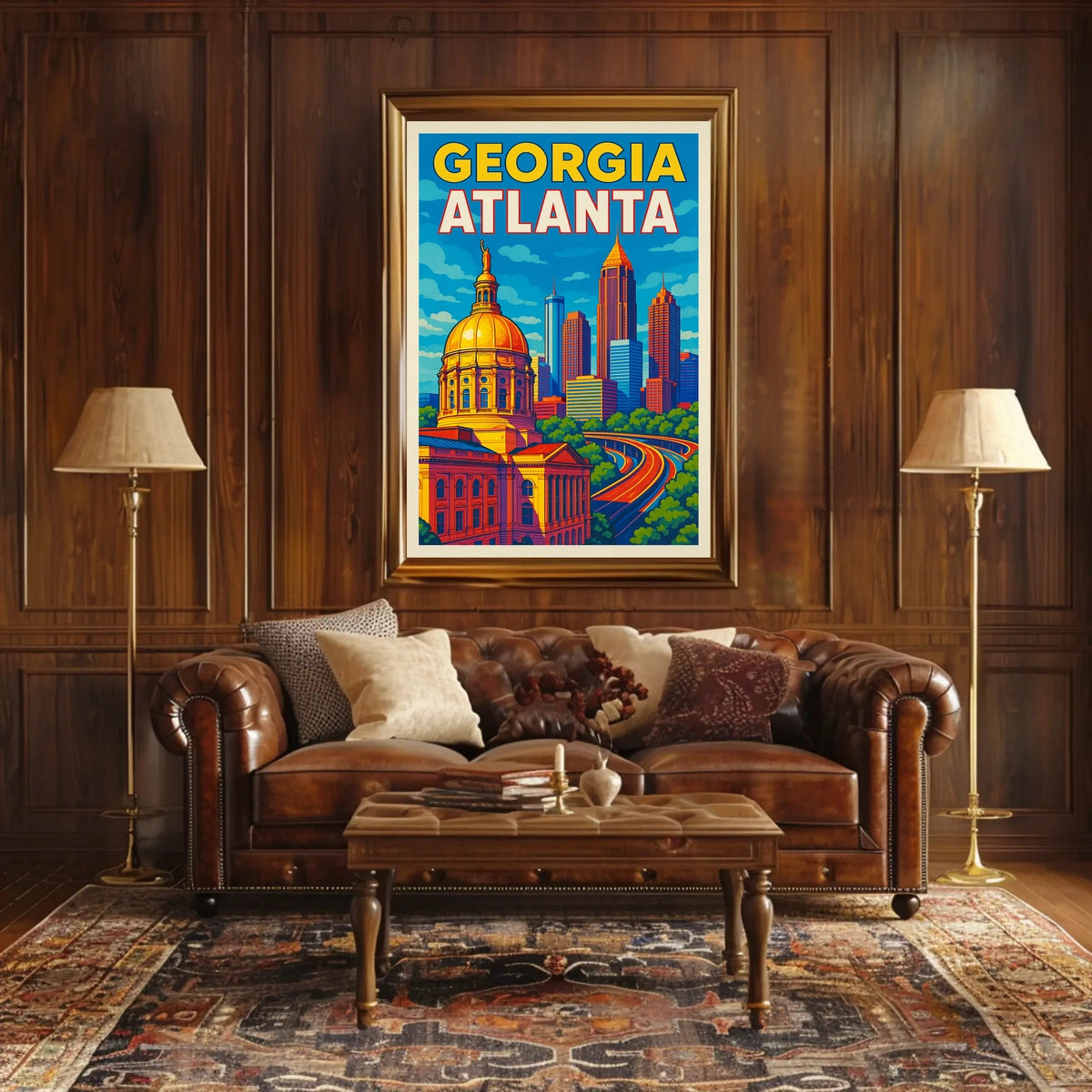 Atlanta Skyline Poster