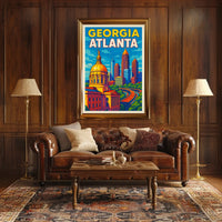 Atlanta Skyline Poster