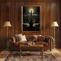 Contemplation Over The Cityscape Poster