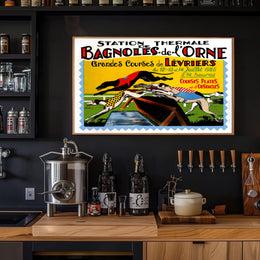 Greyhound Racing Bagnoles-de-l'Orne 1925 Sports Poster PosterGoat