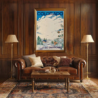 Colorado Ski Adventure Poster