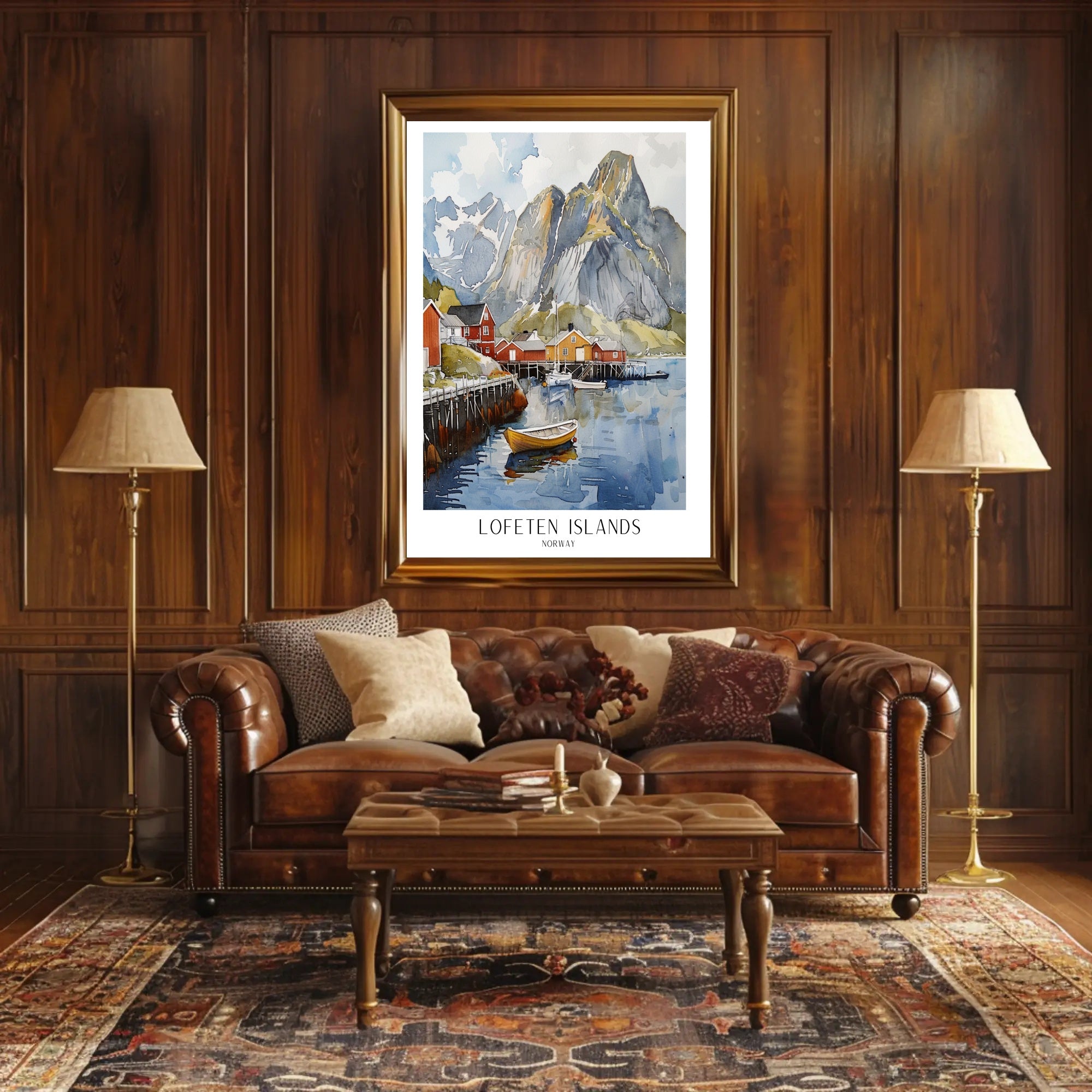Lofoten Islands Artwork Poster PosterGoat