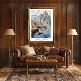 Lofoten Islands Artwork Poster PosterGoat