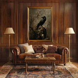 The Raven's Perch Wall Art Poster for Home Decor and Nature Lovers PosterGoat