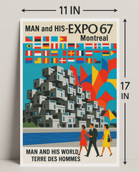 Man and His World Expo 67 Montreal Poster PosterGoat