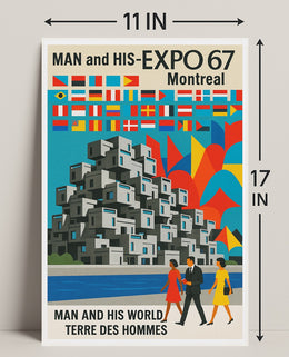 Man and His World Expo 67 Montreal Poster PosterGoat