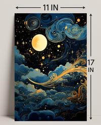 Celestial Nightscape Poster PosterGoat