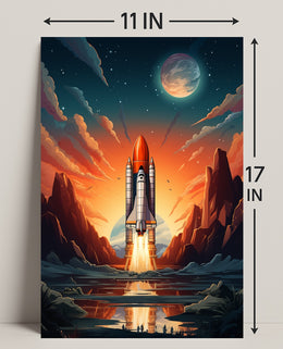 Celestial Launch Poster