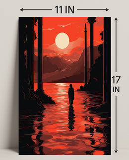 Sunset Reflection Poster