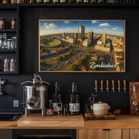 Zimbabwe Cityscape Poster