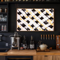 Abstract Checkered Art Poster
