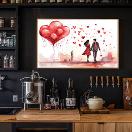 Love in the Cityscape Poster