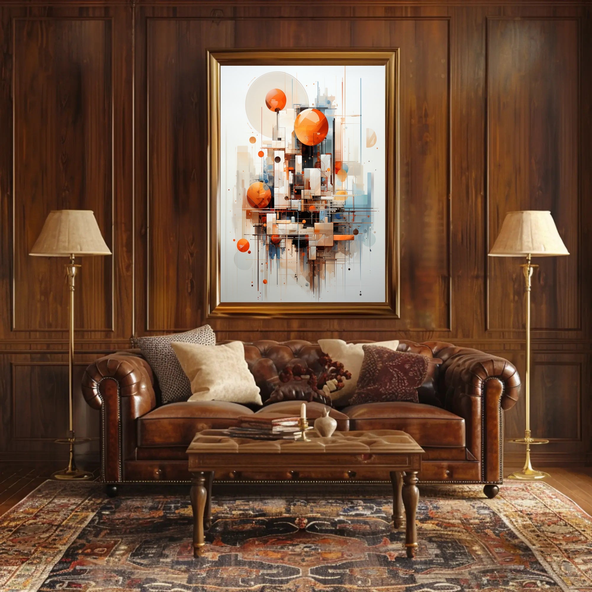 Abstract Geometric Composition Abstract Poster PosterGoat