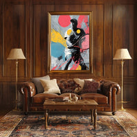 Dynamic Tennis Art Poster
