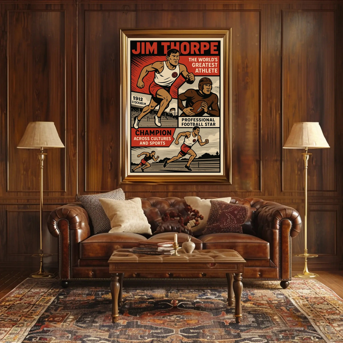 The Worlds Greatest Athlete Jim Thorpe Poster