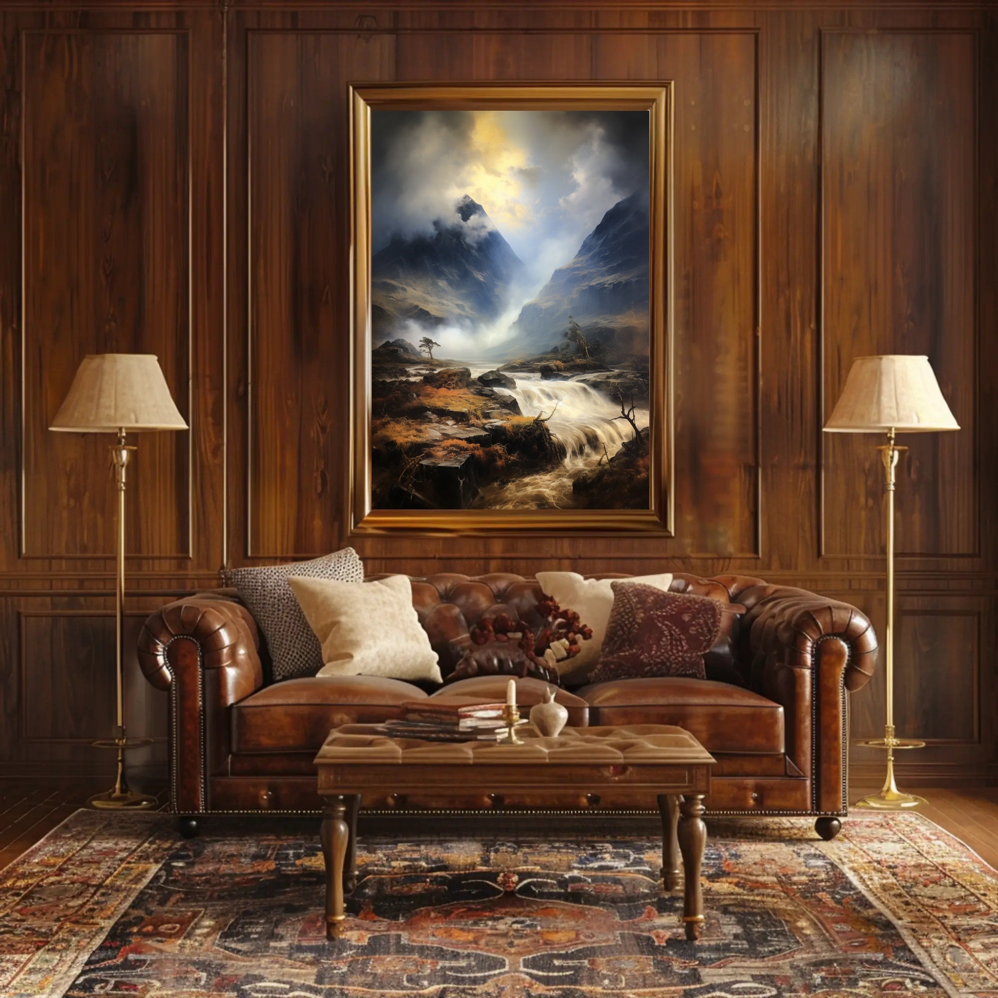 Majestic Mountain Landscape Poster