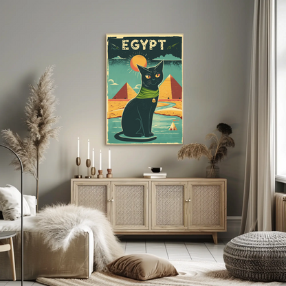 Egyptian Cat Mystique Poster