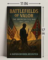 Battlefields of Valor The American Civil War Poster PosterGoat