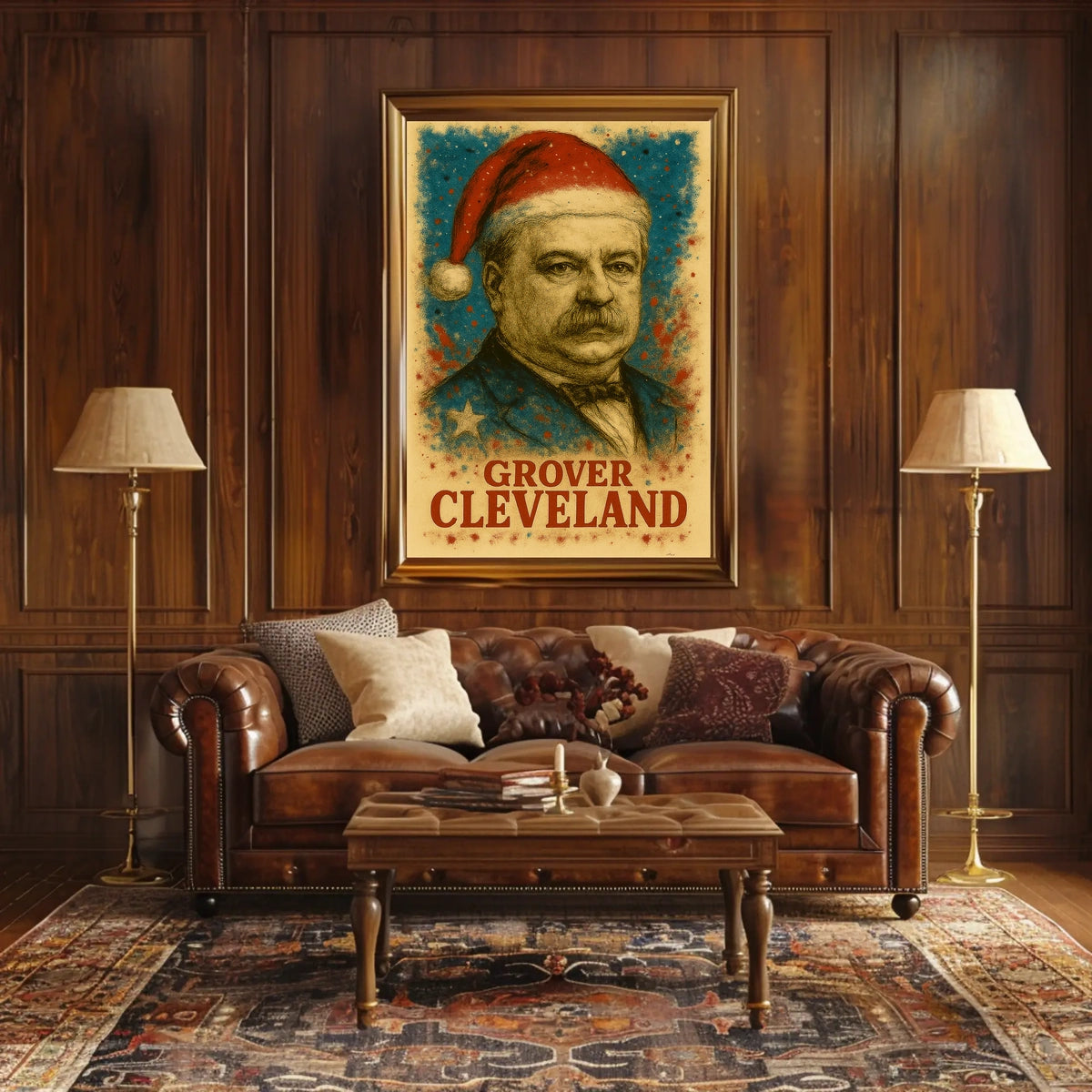 Grover Cleveland 22nd President of the United States Christmas SeriesPoster