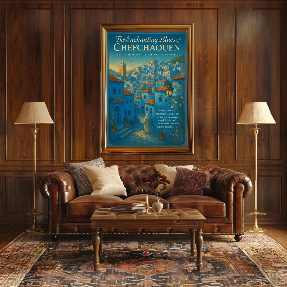 The Enchanting Blues of Chefchaouen Poster