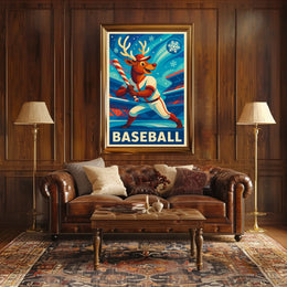 Winter Baseball Fantasy Poster