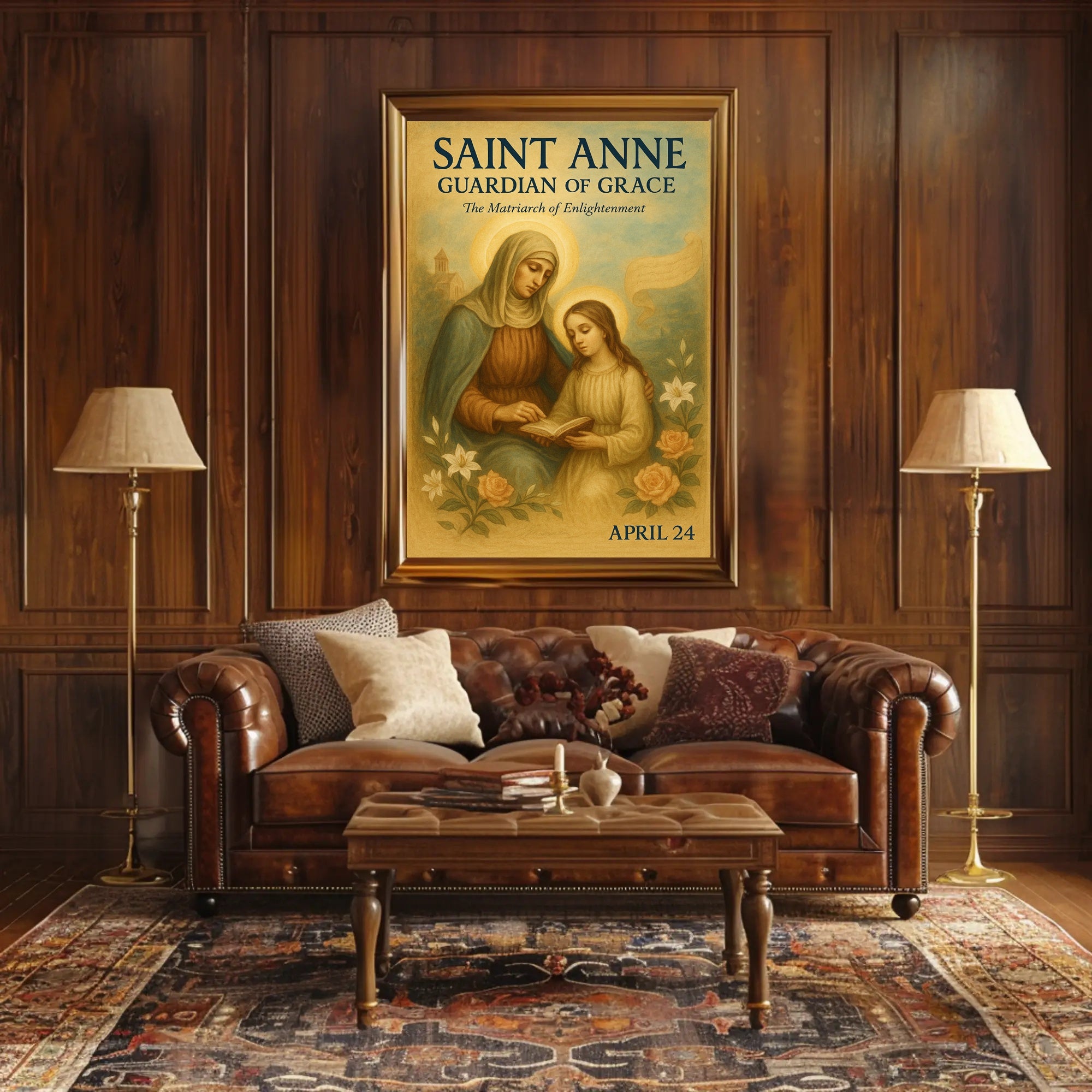 Saint Anne's Grace and Enlightenment Heritage Poster PosterGoat