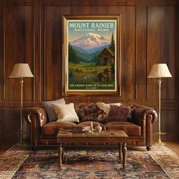 Mount Rainier National Park Wall Art Print