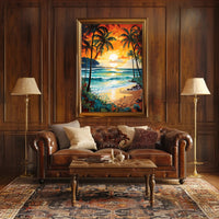 Tropical Sunset Serenity Poster