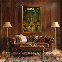 Houston Holiday Heights Poster