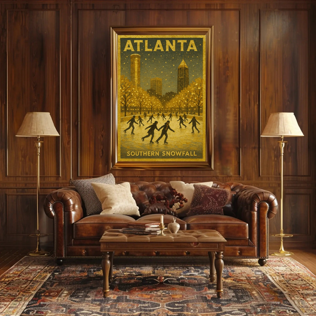 Atlanta Southern Snowfall Poster