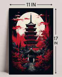 Moonlit Pagoda Poster