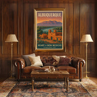 Albuquerque Heart of New Mexico Travel Poster