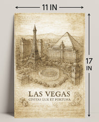 Las Vegas Civitas Lux et Fortuna Poster PosterGoat