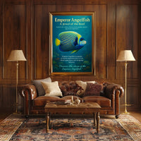 Emperor Angelfish A Jewel of the Reef Poster