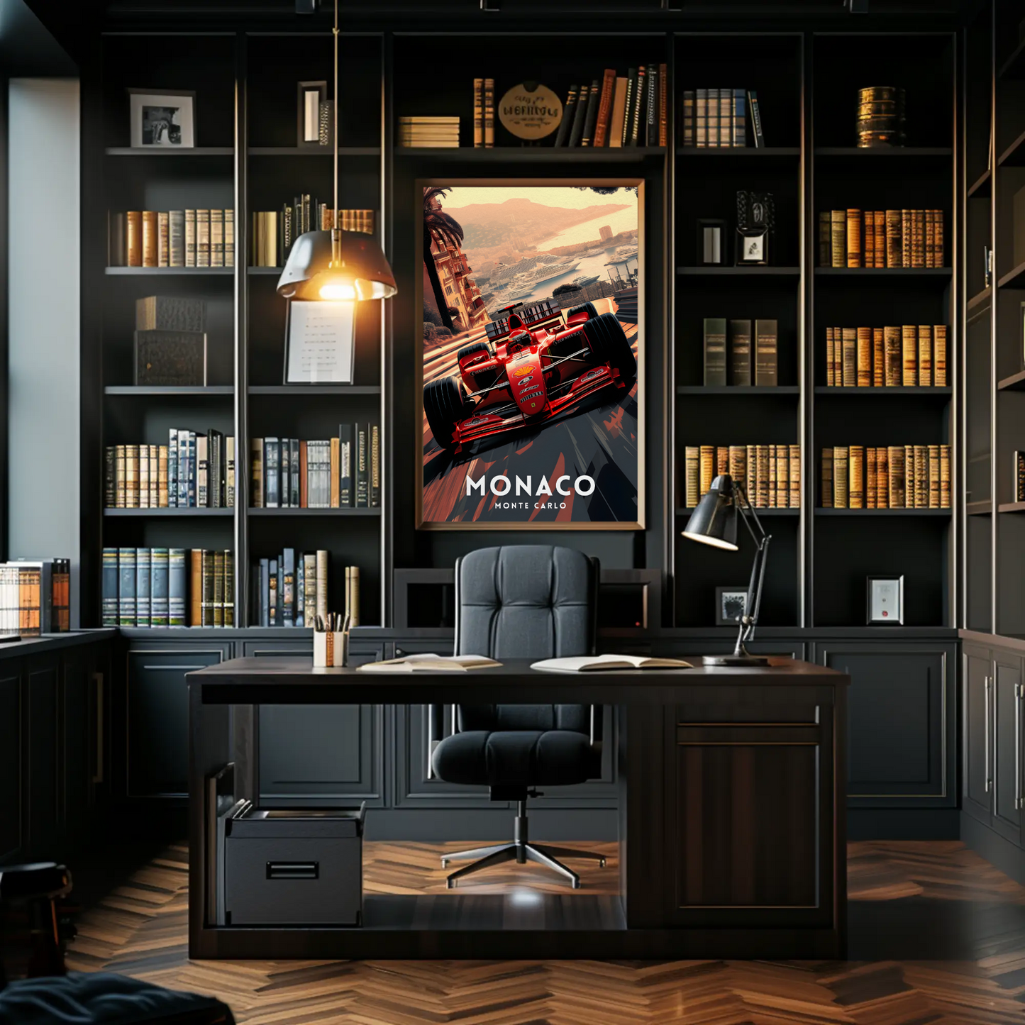 Monaco Monte Carlo F1 Race Car Grand Prix Travel Poster