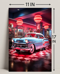 Retro Diner Vibes Retro Poster