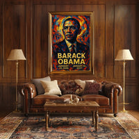 Barack Obama 44th President of the United States Glitch Hop Art Poster