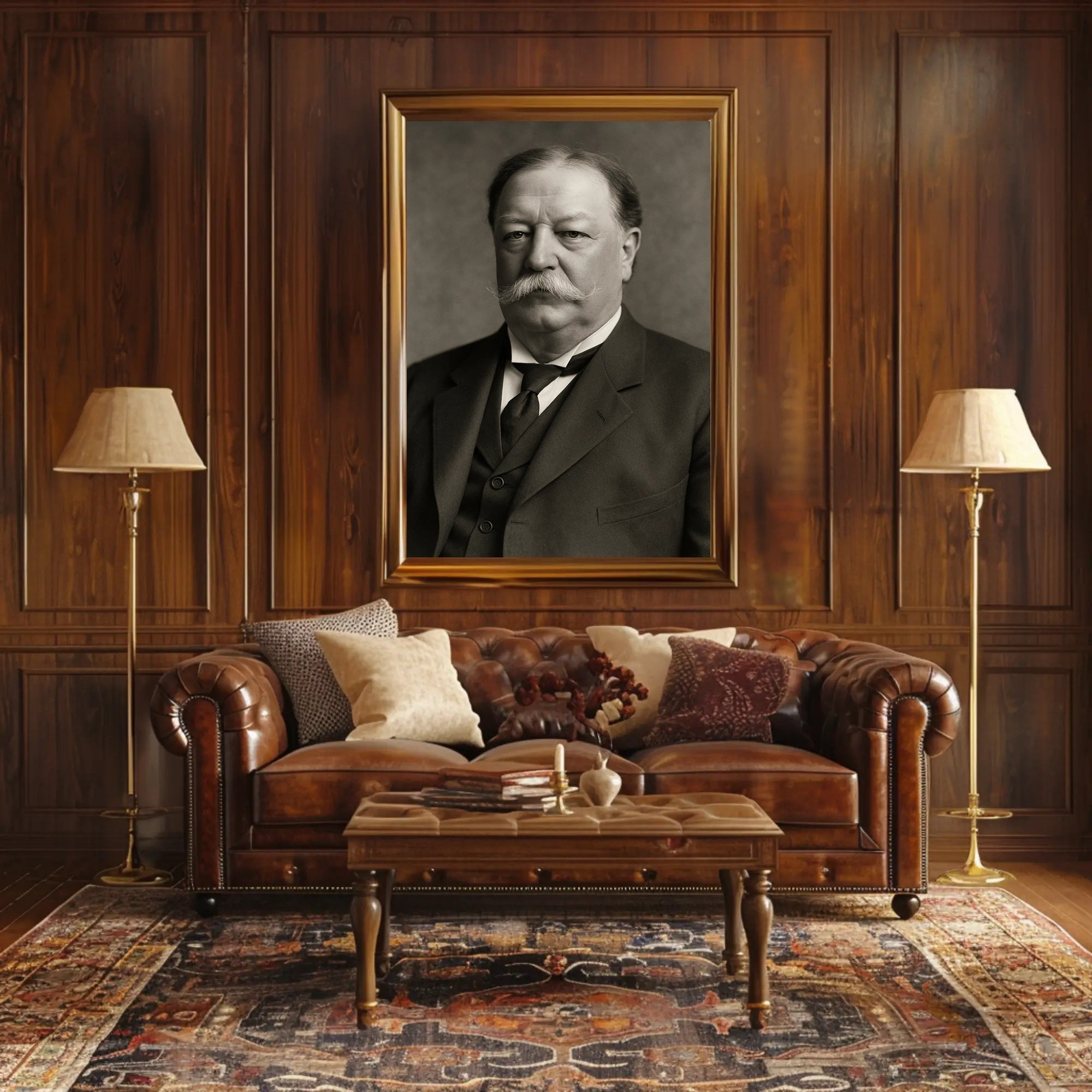 Dignified Portrait of Man in Suit - Historical Poster