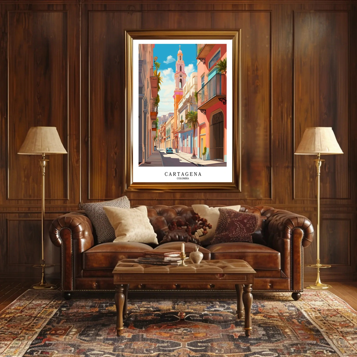 Cartagena Vibrant Streets of Colombia Poster