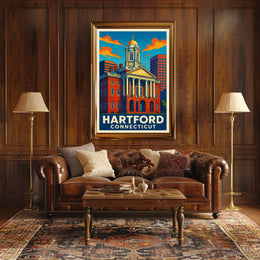 Hartford, Connecticut Architectural Heritage Poster