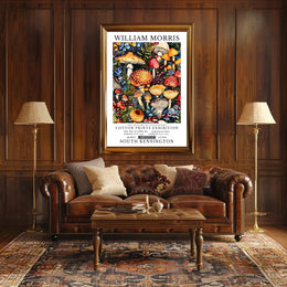 William Morris Cotton Prints Exhibition Poster