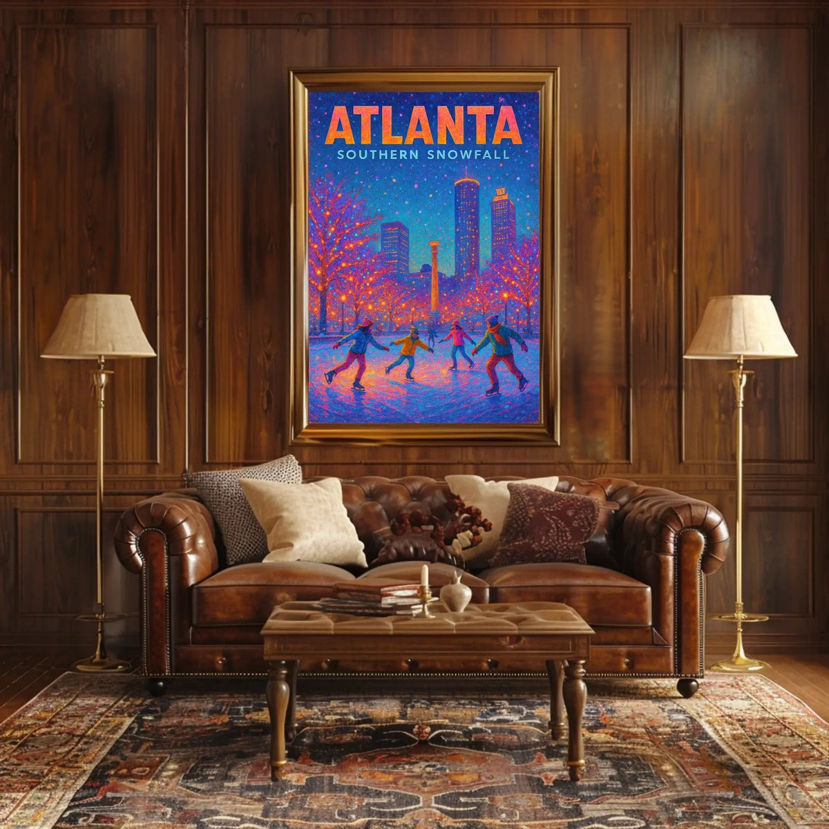 Atlanta Southern Snowfall Poster