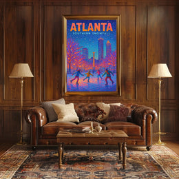Atlanta Southern Snowfall Poster