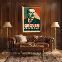 Grover Cleveland Vintage Political Propaganda Poster