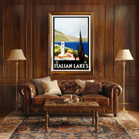 Italian Lakes Travel Poster