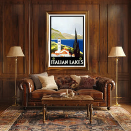 Italian Lakes Travel Poster