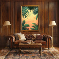 Tropical Rainfall Art Print Poster for Home Decor and Travel Enthusiasts PosterGoat