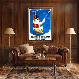 Telesquí de Costa Rasa in La Molina Poster PosterGoat