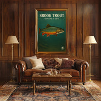 Brook Trout Nature's Gem Wall Art Print PosterGoat