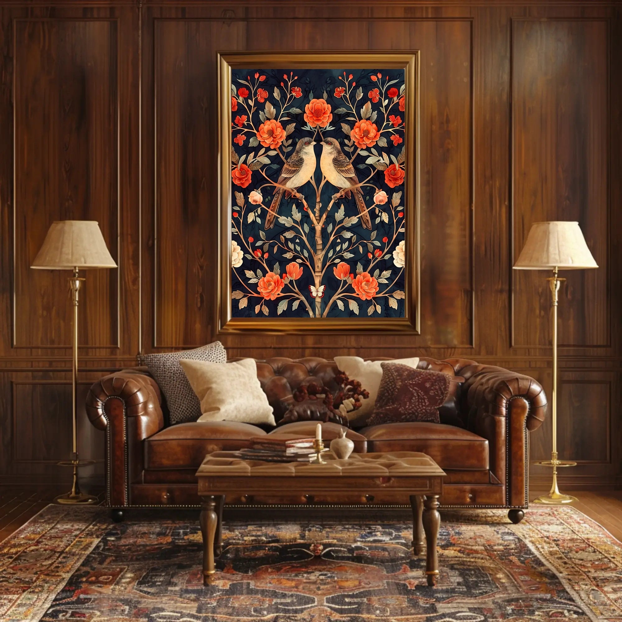 Floral Harmony Wall Art Print for Home Decor